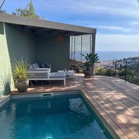 Vue Chic Dans L'olivier, Piscine Nice